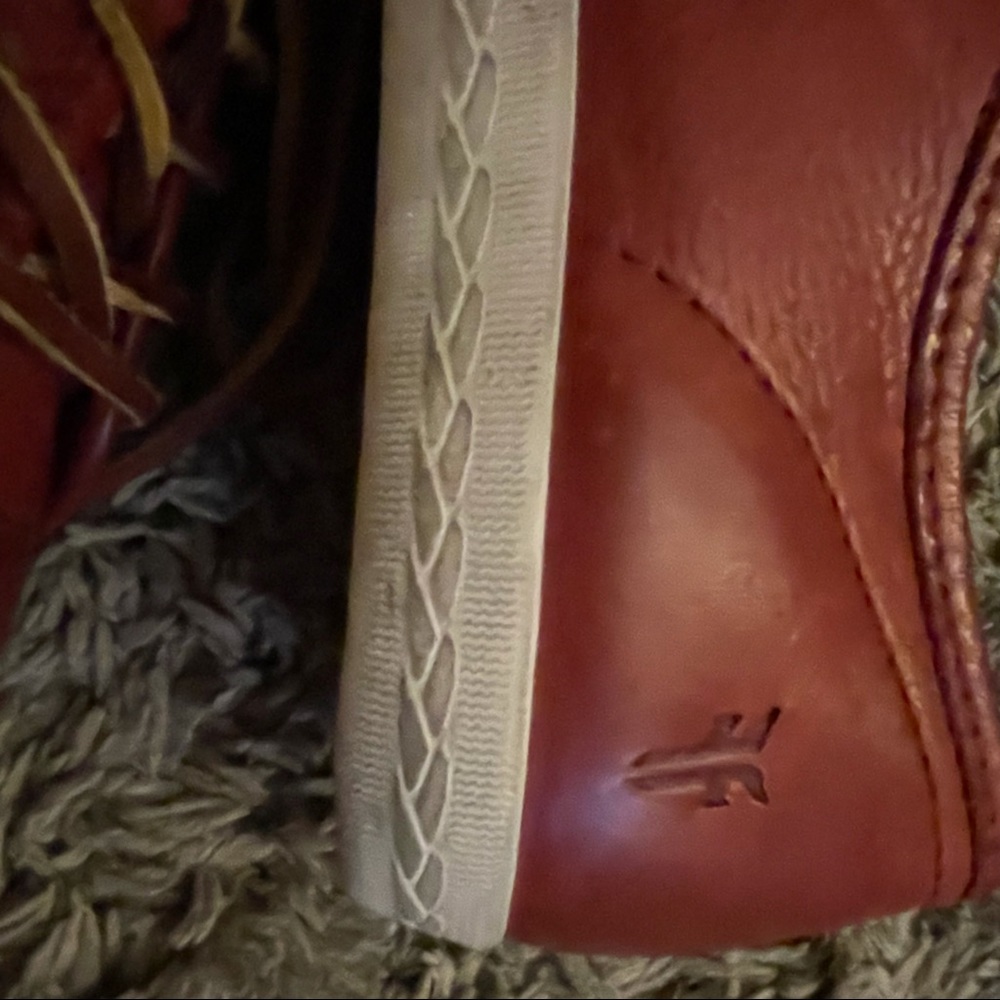 FRYE Ruby Red Leather Sneakers Women’s Size 8 (approx.) - Picture 9 of 12